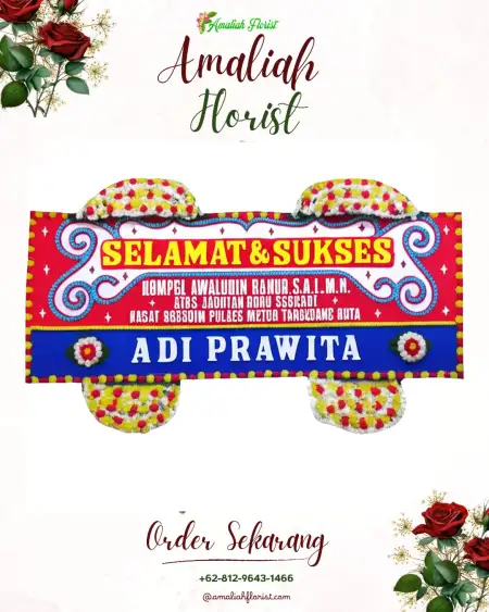 Papan Bunga Ucapan Selamat Sumberklampok